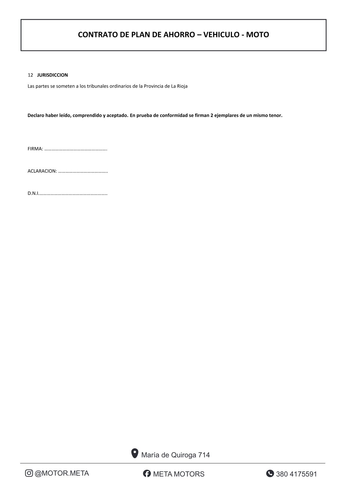 Contrato de adhesión, página 2 de 9